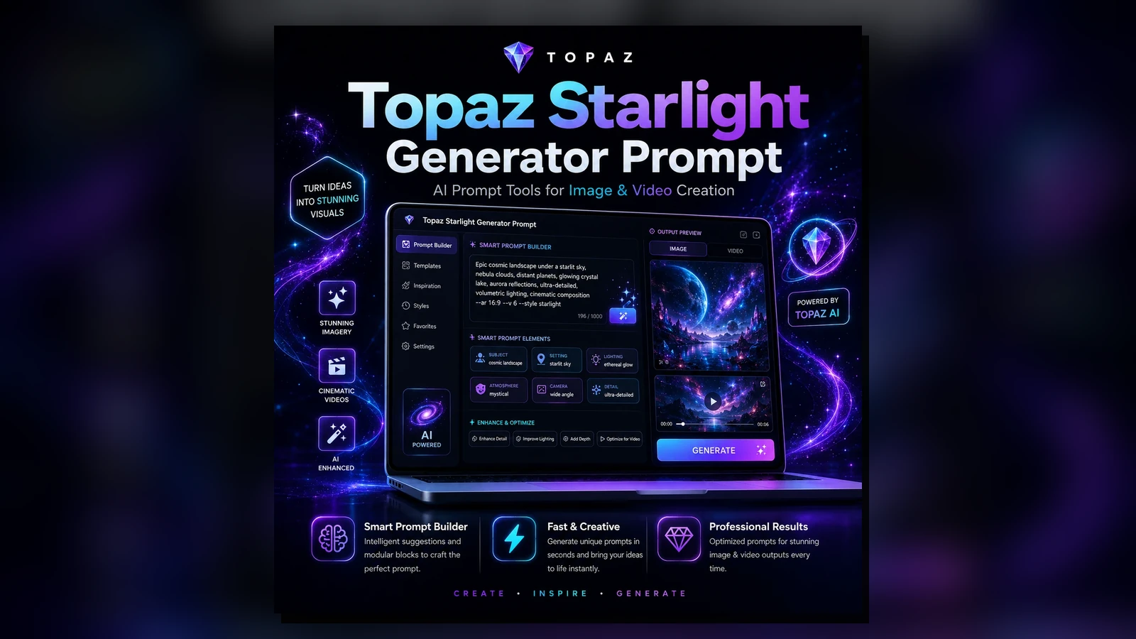 Topaz Starlight: Prompt-Led Enhancement Planning
