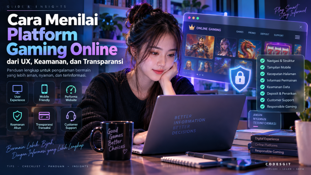 Cara Menilai Platform Gaming Online dari UX, Keamanan, dan Transparansi